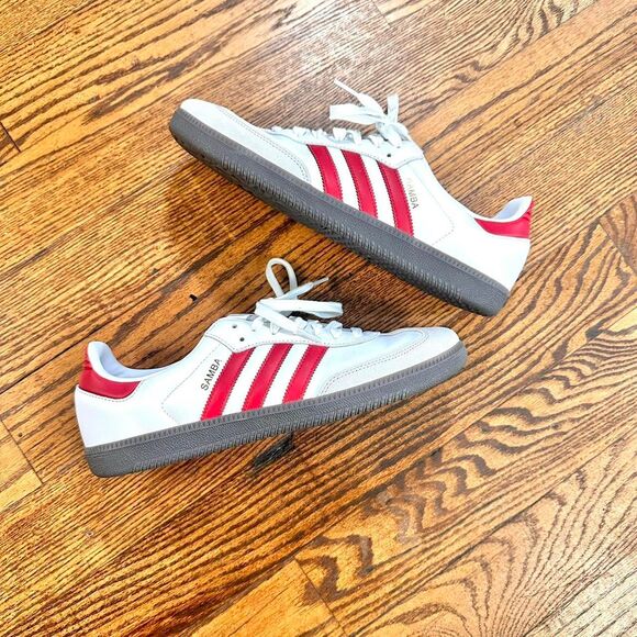 Adidas Samba OG White Better Scarlet (red) IG1025 Sneakers Men's Size 11 - Picture 1 of 8